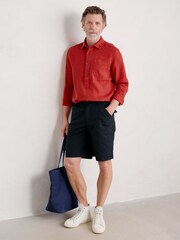 Seasalt Cornwall Red Mens Artist's Shirt - Image 3 of 5