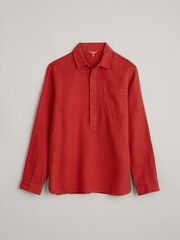 Seasalt Cornwall Red Mens Artist's Shirt - Image 4 of 5