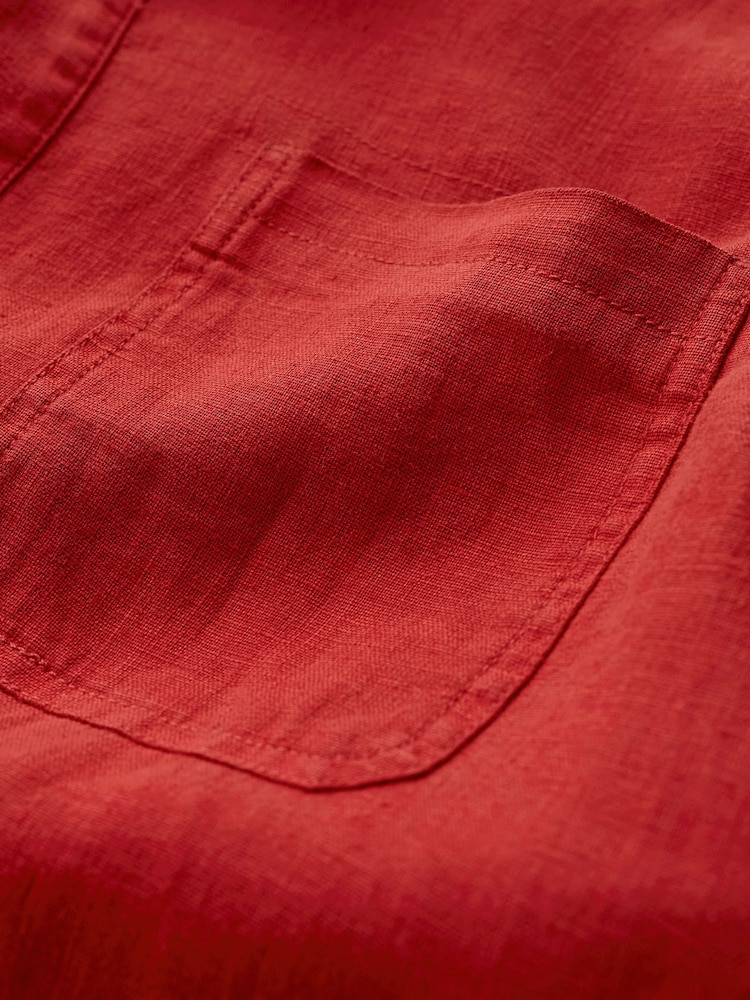Seasalt Cornwall Red Mens Artist's Shirt - Image 5 of 5