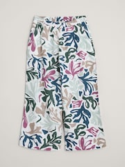 Seasalt Cornwall Multi Peaceful Haven 100% Linen Culottes - Image 6 of 7