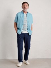 Seasalt Cornwall Blue Mens Seven Seas Sailor T-Shirt - Image 3 of 6