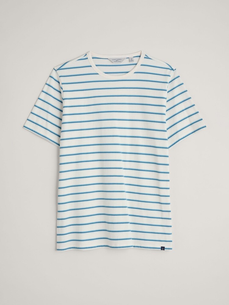 Seasalt Cornwall Blue Mens Seven Seas Sailor T-Shirt - Image 5 of 6