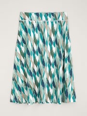 Seasalt Cornwall Green Jessica Grace A-line Jersey Skirt - Image 4 of 5