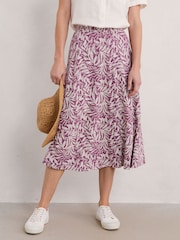 Seasalt Cornwall Purple Orchard Jersey Skirt - Image 1 of 5
