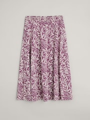 Seasalt Cornwall Purple Orchard Jersey Skirt - Image 4 of 5