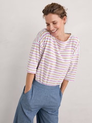 Seasalt Cornwall Multi Tremayne Quay Jersey Top - Image 1 of 1