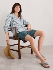 Seasalt Cornwall Blue Even Keel Shirt - Image 3 of 5
