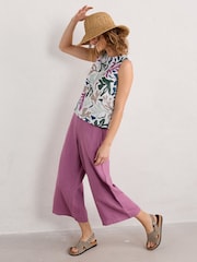 Seasalt Cornwall Multi Chrome Colour 100% Linen Study Vest - Image 4 of 8