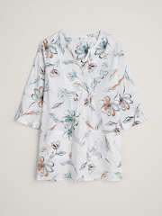 Seasalt Cornwall White Aventurier Printed Cotton Tunic - Image 4 of 5