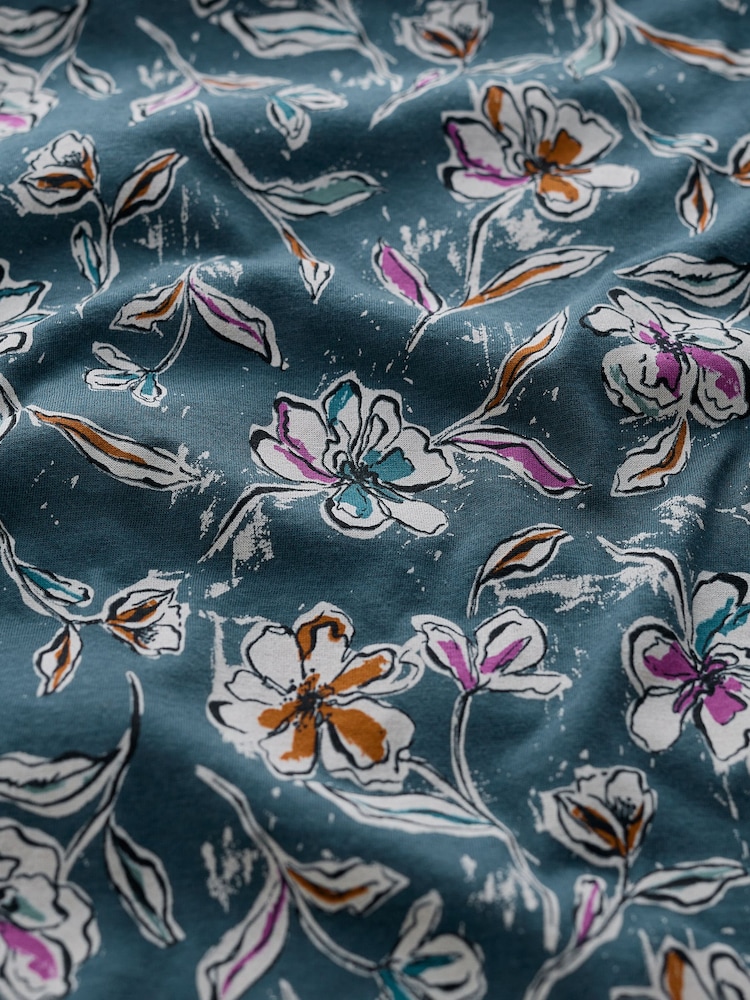 Seasalt Cornwall Blue Embrace 100% Cotton Short Sleeve Shirt - Image 5 of 5