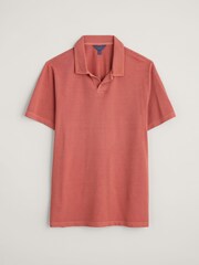Seasalt Cornwall Red Mens Treve Organic Cotton Polo Shirt - Image 5 of 6