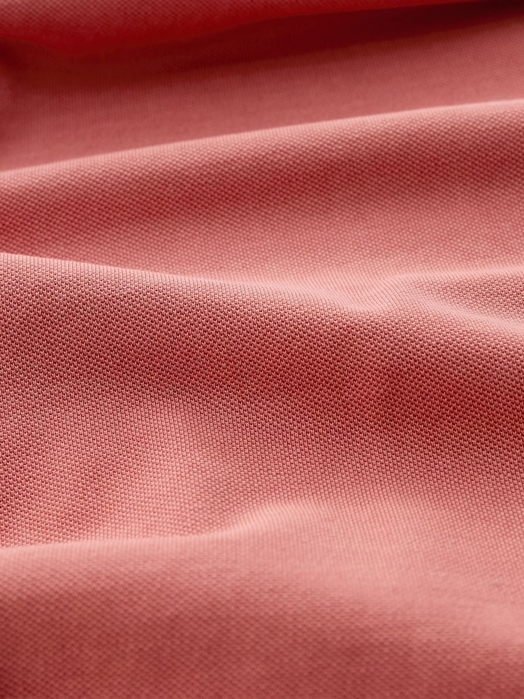 Seasalt Cornwall Red Mens Treve Organic Cotton Polo Shirt - Image 6 of 6