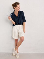Seasalt Cornwall Blue Sister Ship Terry Towelling Top - Image 1 of 5