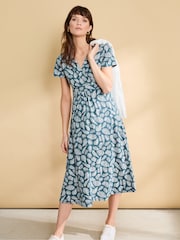 Seasalt Cornwall Blue Chapelle Jersey Dress - Image 1 of 8