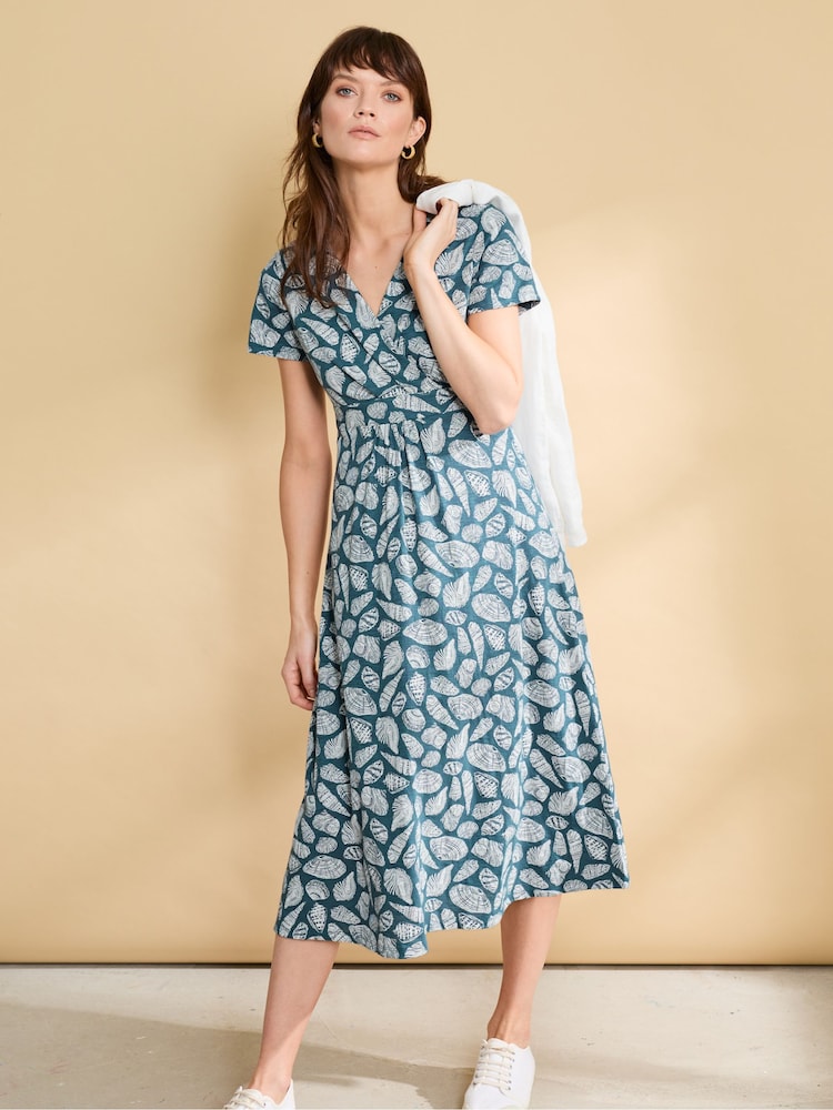 Seasalt Cornwall Blue Chapelle Jersey Dress - Image 1 of 8 Seasalt Cornwall Blue Chapelle Jersey Dress - Image 1 of 8
