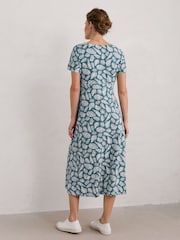 Seasalt Cornwall Blue Chapelle Jersey Dress - Image 4 of 8
