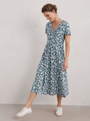Seasalt Cornwall Blue Chapelle Jersey Dress - Image 5 of 8