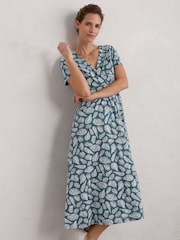 Seasalt Cornwall Blue Chapelle Jersey Dress - Image 6 of 8