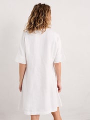 Seasalt Cornwall White Draw Kiln 100% Linen Dress - Image 6 of 9