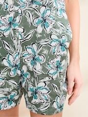 Seasalt Cornwall Green Salt Air 100% Linen Playsuit - Image 5 of 7