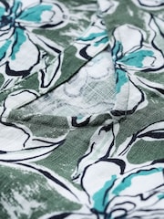 Seasalt Cornwall Green Salt Air 100% Linen Playsuit - Image 7 of 7