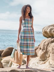 Seasalt Cornwall Multi Alabaster Yarn Dye Dress - Image 1 of 9