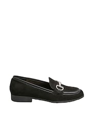 Yours Curve Black Wide Fit Snaffle Apron Loafers - Image 3 of 5