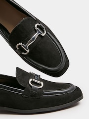 Yours Curve Black Wide Fit Snaffle Apron Loafers - Image 5 of 5