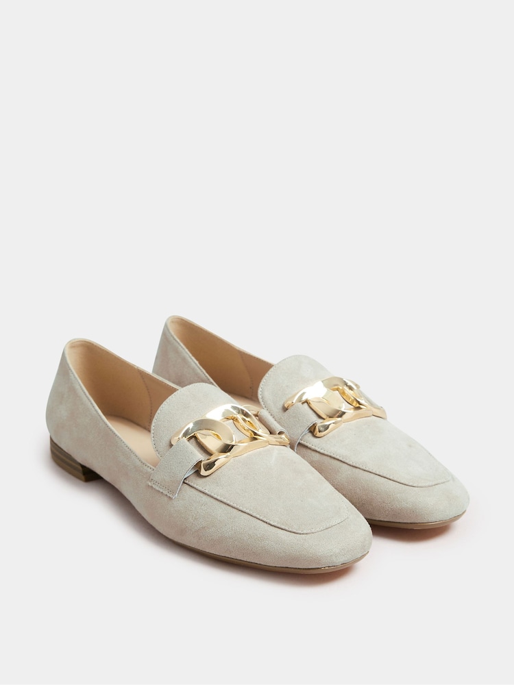 Naravni - Yours Curve Wide Fit Chain Detail Closed Back Loafers - Slika 2 iz 5 Naravni - Yours Curve Wide Fit Chain Detail Closed Back Loafers - Slika 2 iz 5