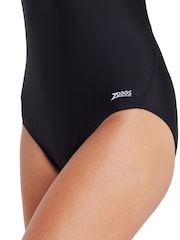 Zoggs Cottesloe Flyback Ecolast Black Swimsuit One piece - Image 4 of 6