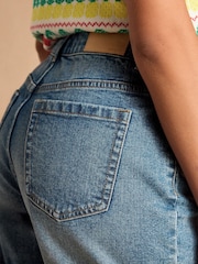 Joules Blue Denim Shorts - Image 5 of 6