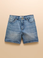 Joules Blue Denim Shorts - Image 6 of 6