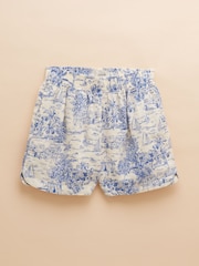 Blue Toile de Jouy - Joules Pull On 100% Linen Shorts - Imagen 7 de 7