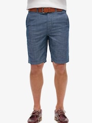 Superdry Blue Officer Chino Shorts - Image 1 of 7