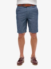 Superdry Blue Officer Chino Shorts - Image 3 of 7