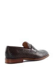 Dune London Brown Saharas Woven Leather Loafers - Image 5 of 7