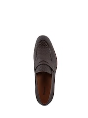 Dune London Brown Saharas Woven Leather Loafers - Image 6 of 7