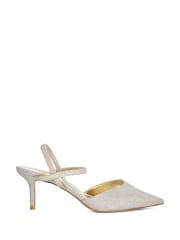 Dune London Blue Wide Fit Classical Elasticated Open Court Shoes - Image 3 of 8