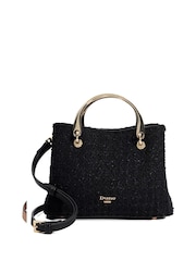 Dune London Black Dinkydorrien Mini Metal Handle Tote Bag - Image 1 of 2