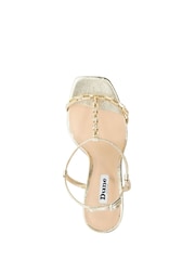 Dune London Gold Millionaire Multi Crystal High Heeled Sandals - Image 7 of 8
