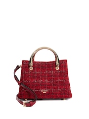 Dune London Red Dinkydorrien Mini Metal Handle Tote Bag - Image 1 of 5