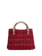 Dune London Red Dinkydorrien Mini Metal Handle Tote Bag - Image 2 of 5