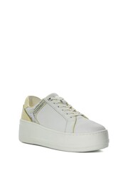 Dune London Grey Elusive Flatform Lace-Up Spor Trainers - Image 3 of 6