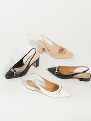 Dune London Hopeful z blagovno znamko-Snaffle-Trim Ballet čevlji - Slika 8 iz 8