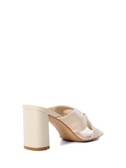 Dune London Cream Maizing Soft Twist Mules - Image 4 of 6