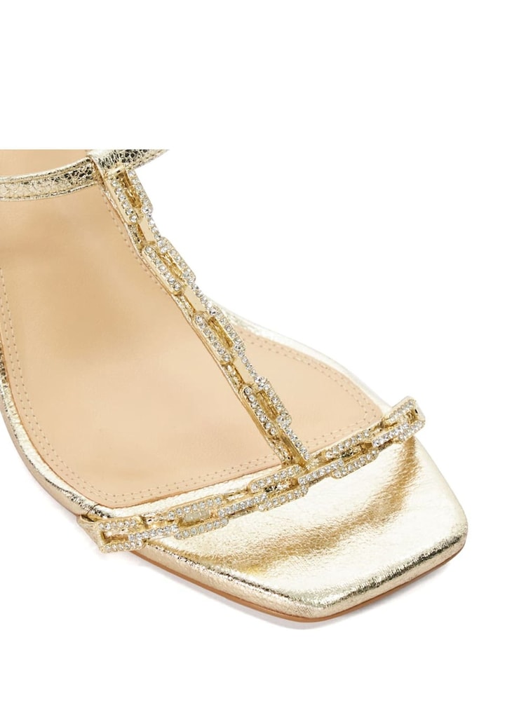 Dune London Gold Multimillions Chain Wedge Sandals - Image 6 of 6 Dune London Gold Multimillions Chain Wedge Sandals - Image 6 of 6