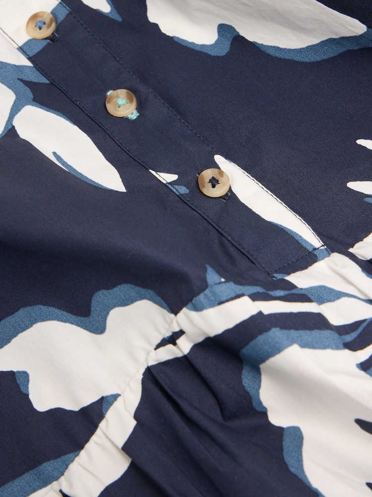 White Stuff Blue Mayra Tiered Shirt Dress - Image 7 of 7 White Stuff Blue Mayra Tiered Shirt Dress - Image 7 of 7