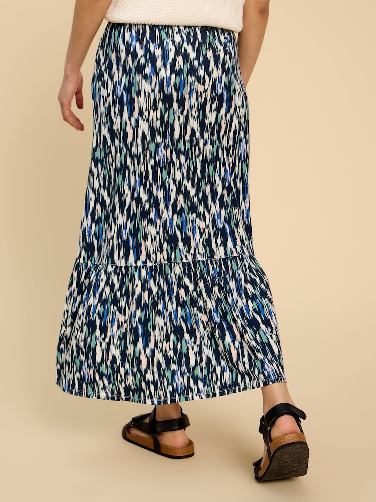 White Stuff Blue Charley EcoVero™ Maxi Skirt - Image 2 of 7