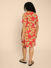 White Stuff Red Thea Jersey Dress - Image 2 of 7