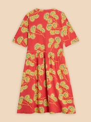 White Stuff Red Thea Jersey Dress - Image 6 of 7
